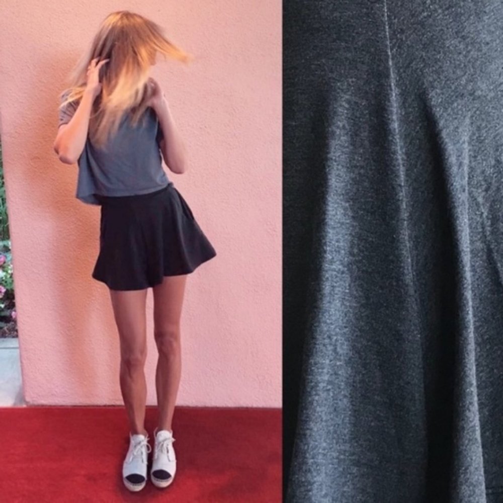 Organic Drawstring Jersey Circle Skirt Groceries A Line